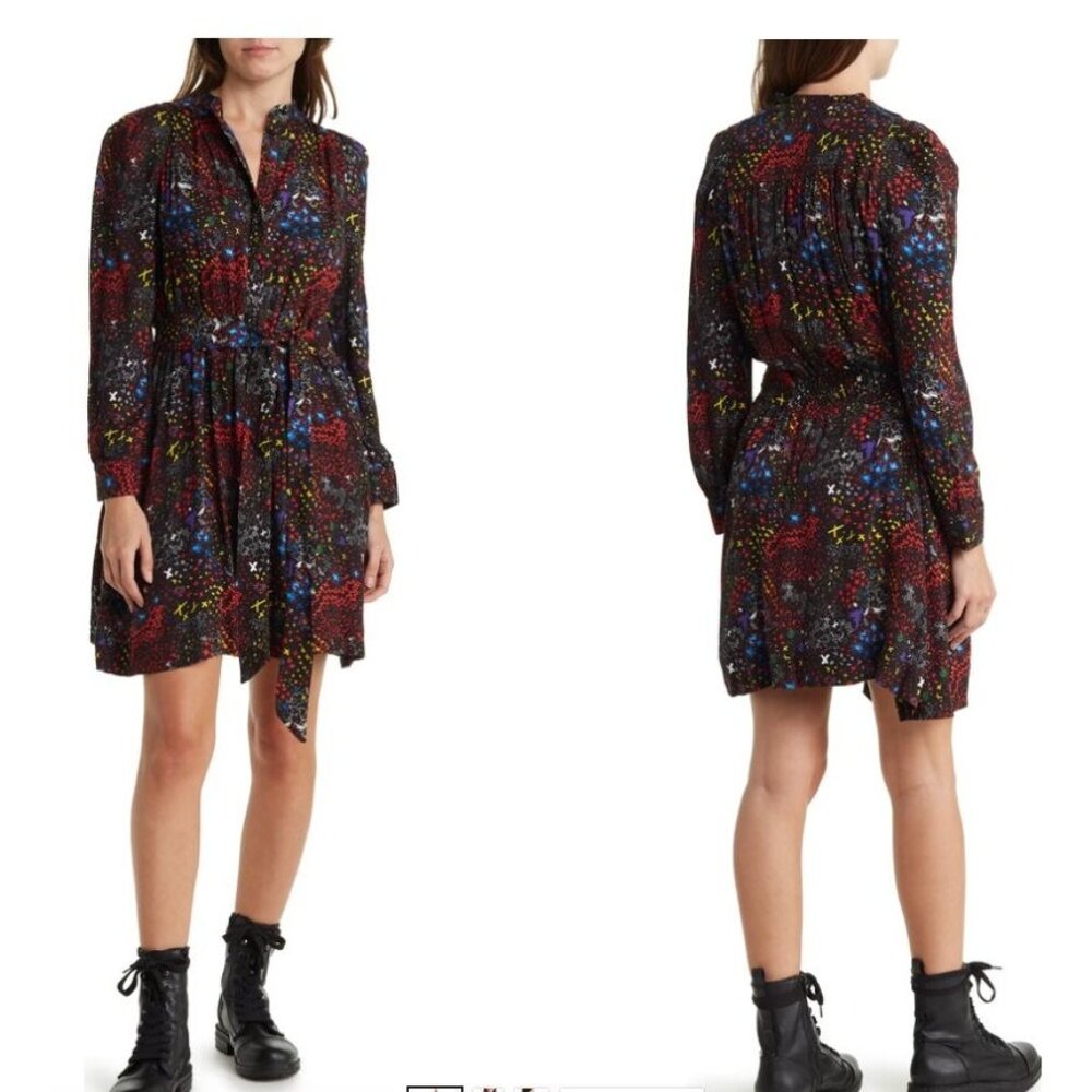 Zadig & Voltaire Retouch Glam Rock Mini Dress Size Small